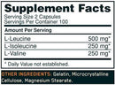 Optimum Nutrition BCAA 1000 200 Caps|BCAA|Mass For Life|