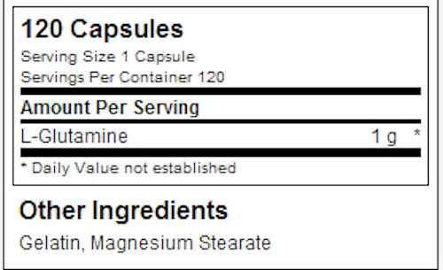 Optimum Nutrition Glutamine 1000 120 Caps|Glutamine|Mass For Life|