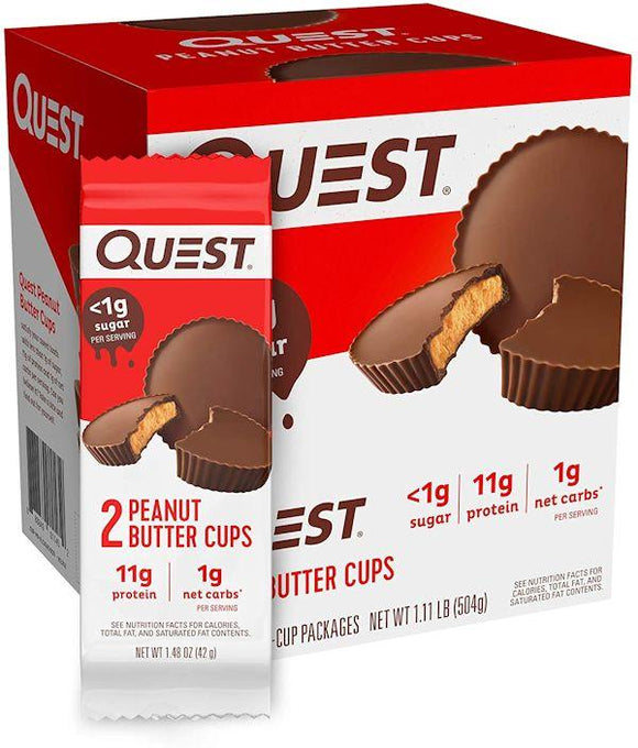 Quest Peanut Butter Cups 12 packet|Protein Bars, Cookie and Food|Mass For Life|