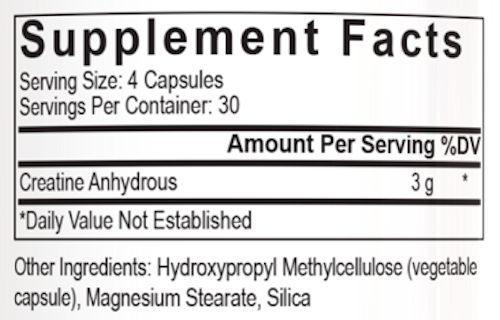 PEScience TruCreatine 120 caps|Creatine|Mass For Life|