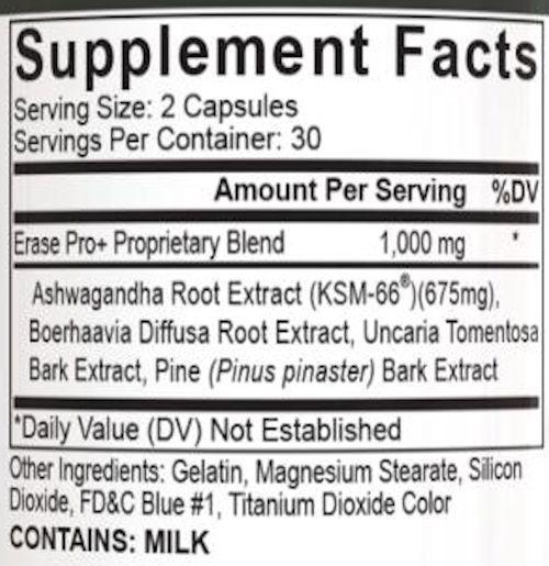 PEScience Erase Pro 60 Capsules|Lean Muscle|Mass For Life|