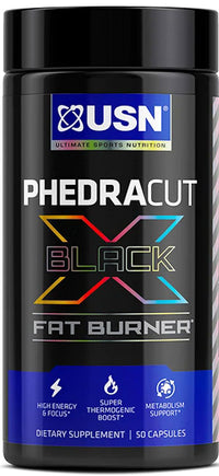 USN PhedraCut Burn X Black 50 caps.