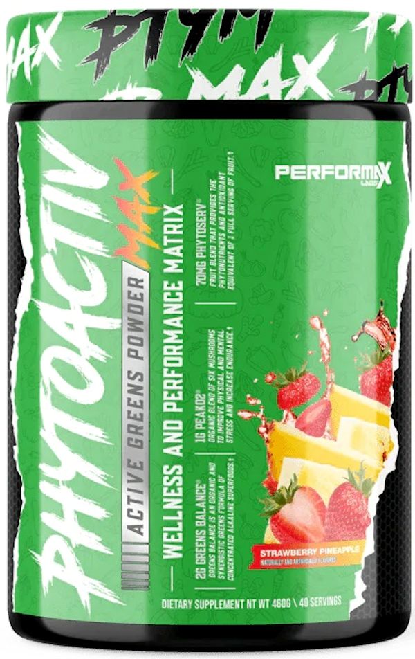 Performax Labs PhytoActiv Max super greens peach