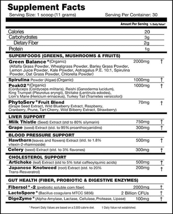 Performax Labs PhytoActiv Max Active Greens Power||Mass For Life|