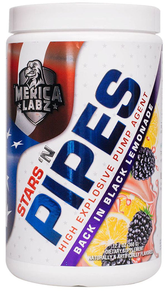Merica Labz Stars N Pipes 20 Servings|Pre-Workout|Mass For Life|