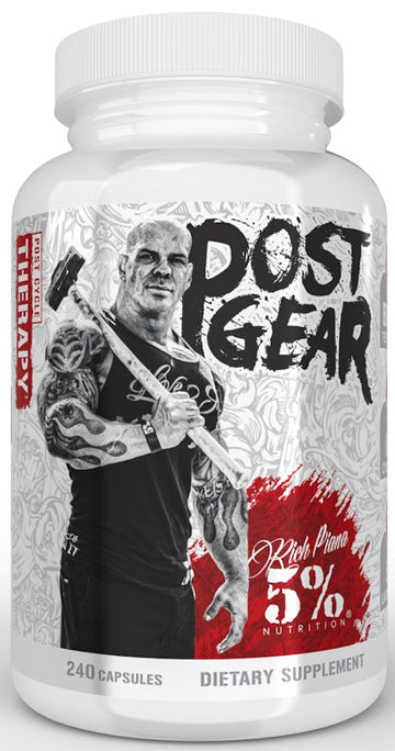 5% Nutrition Post Gear PCT Support 240 Caps|Test Booster|Mass For Life|