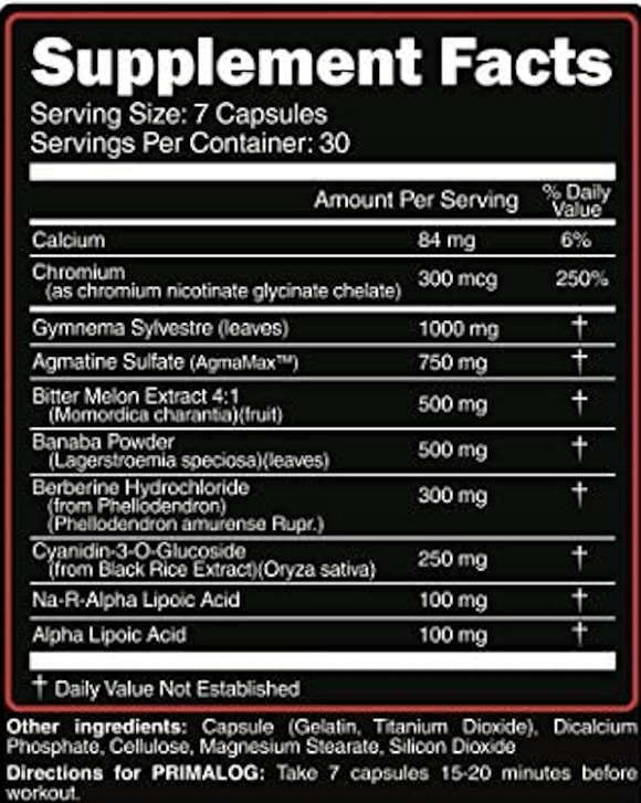 Primeval Labs Primalog|Sugar Control|Mass For Life|