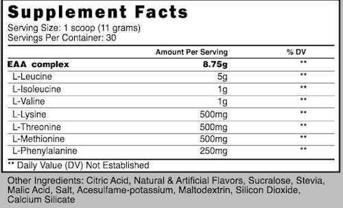 Prime Nutrition Amino Acids KIWI STRAWBERRY Prime Nutrition EAA's 30 servings