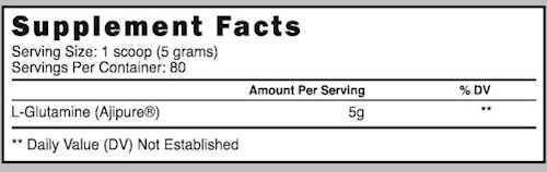 Prime Nutrition Glutamine 80 servings|Glutamine|Mass For Life|