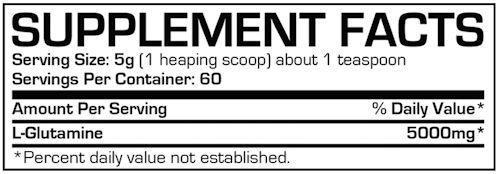 ProSupps Glutamine 300 60 servings|Glutamine|Mass For Life|
