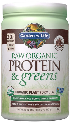Garden of Life Raw Protein & Greens|Greens - Superfoods|Mass For Life|