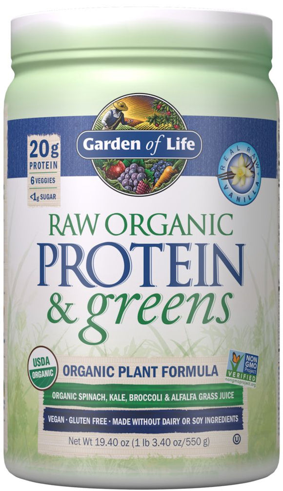 Garden of Life Raw Protein & Greens|Greens - Superfoods|Mass For Life|