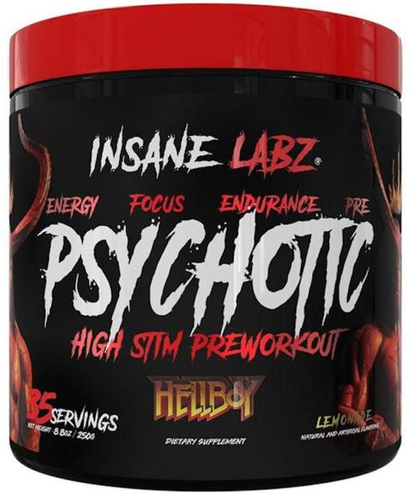 Insane Labz Psychotic Hellboy High Stim|Pre-Workout|Mass For Life|