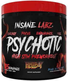 Insane Labz Psychotic Hellboy High Stim|Pre-Workout|Mass For Life|