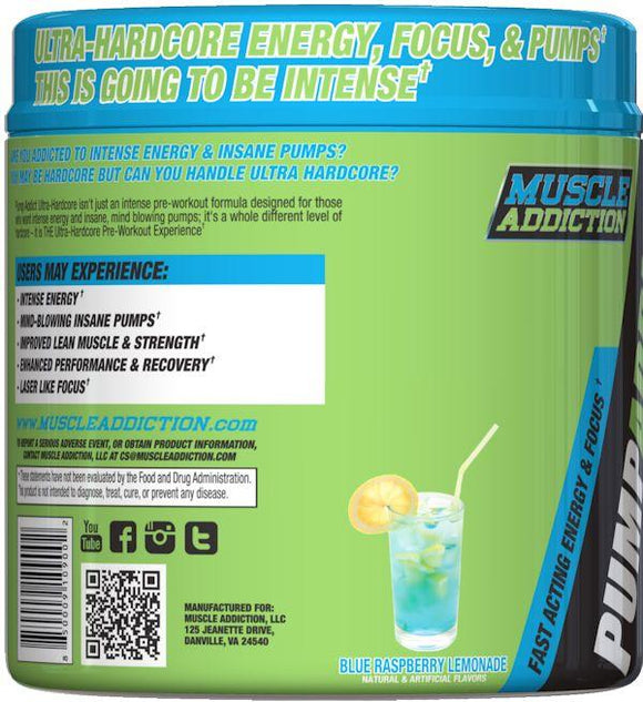 Muscle Addiction Pump Addict Ultra Hardcore 40 servings|VASO6|Mass For Life|