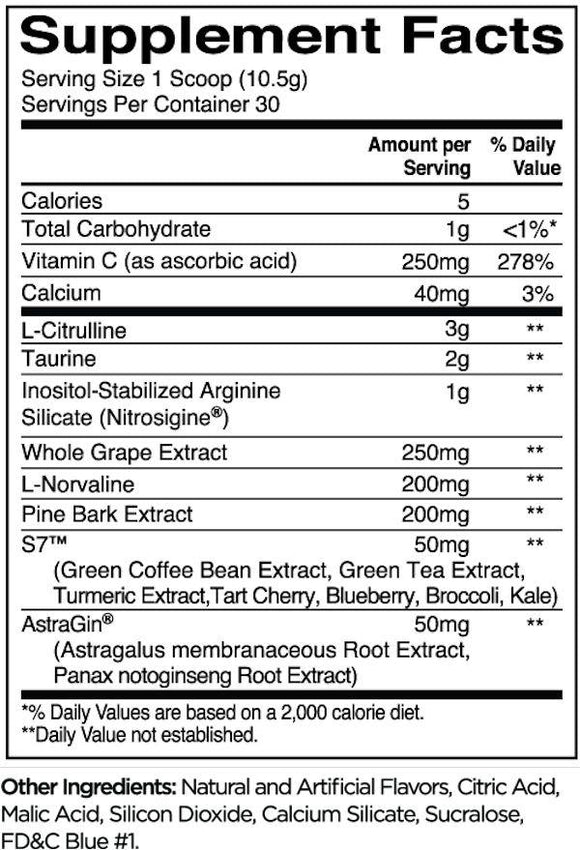 Rule One Pump Stim-Free Nitric Oxide Support 30 Servings|Muscle Pumps|Mass For Life|