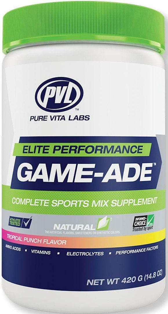 PVL Pure Vita Labs Game-Ade 60 servings|Pre-Workout|Mass For Life|