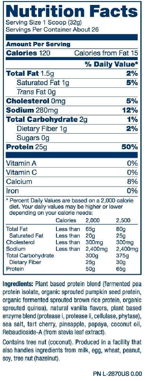 PVL Pure Vita Labs Plant Pro|Protein|Mass For Life|
