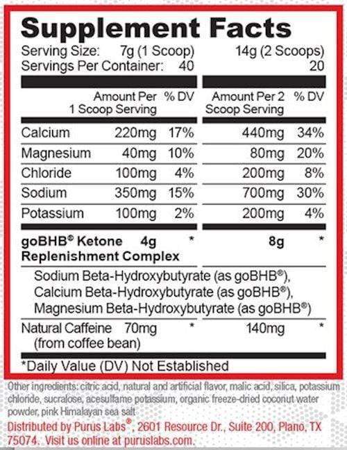 Purus Labs BHB Energy 40 servings|BHB|Mass For Life|