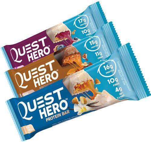 Quest Protein Bars Blueberry Cobbler Quest Hero Bars  box of 10