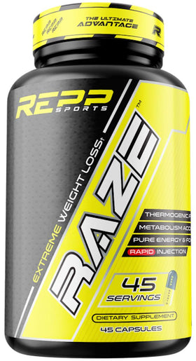 Repp Sports Raze Strongest Fat-Burning 45 Caps|Fat Burner|Mass For Life|
