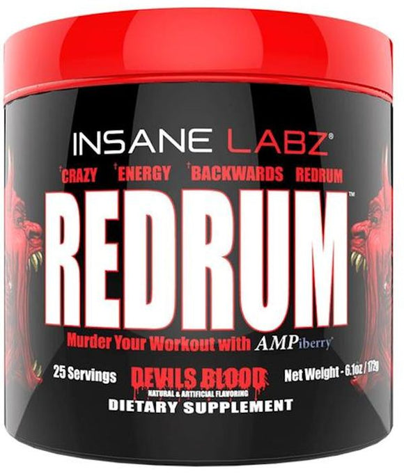 Insane Labz Redrum Stim Free Pre Workout|Pre-Workout|Mass For Life|