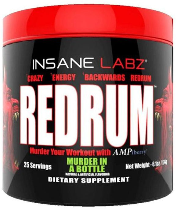 Insane Labz Redrum Stim Free Pre Workout|Pre-Workout|Mass For Life|