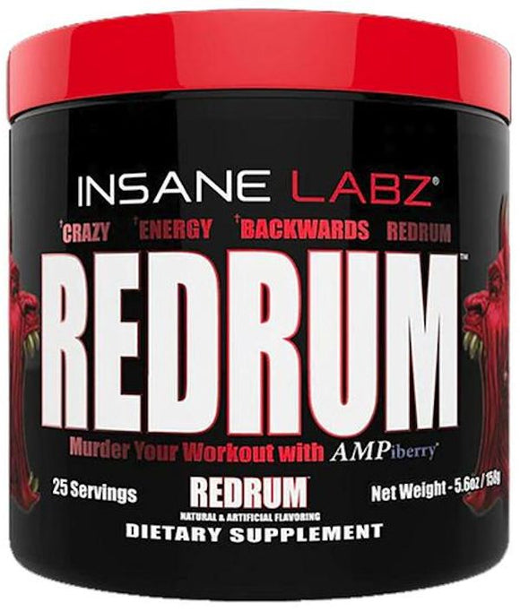Insane Labz Redrum Stim Free Pre Workout|Pre-Workout|Mass For Life|