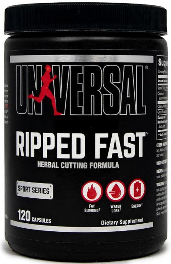 Universal Nutrition Ripped Fast 120 caps|Fat Burner|Mass For Life|