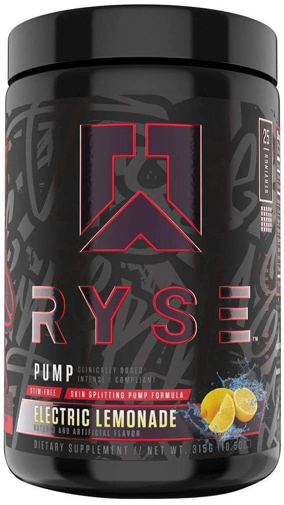 Ryse Supplements Pump Pre-Workout Muscle Pumps|NO3|Mass For Life|
