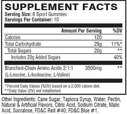 Xtend Gummies 60 ct|BCAA|Mass For Life|