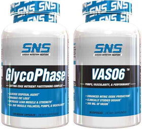 SNS Serious Nutrition Solutions GlycoPhase - Vas06 Stack|Muscle Pumps|Mass For Life|