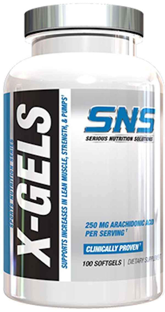 SNS Serious Nutrition Solutions X-Gels Joint Health 100 softgels|Arachidonic Acid|Mass For Life|