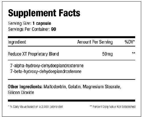Serious Nutrition Solutions Lean Muscle SNS Reduce XT fat burner facts 