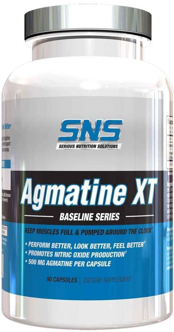 SNS Serious Nutrition Solutions Agmatine XT 90 Caps|Muscle Pumps|Mass For Life|
