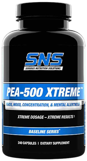 SNS Serious Nutrition Solutions PEA-500 Xtreme 240 caps|Focus|Mass For Life|