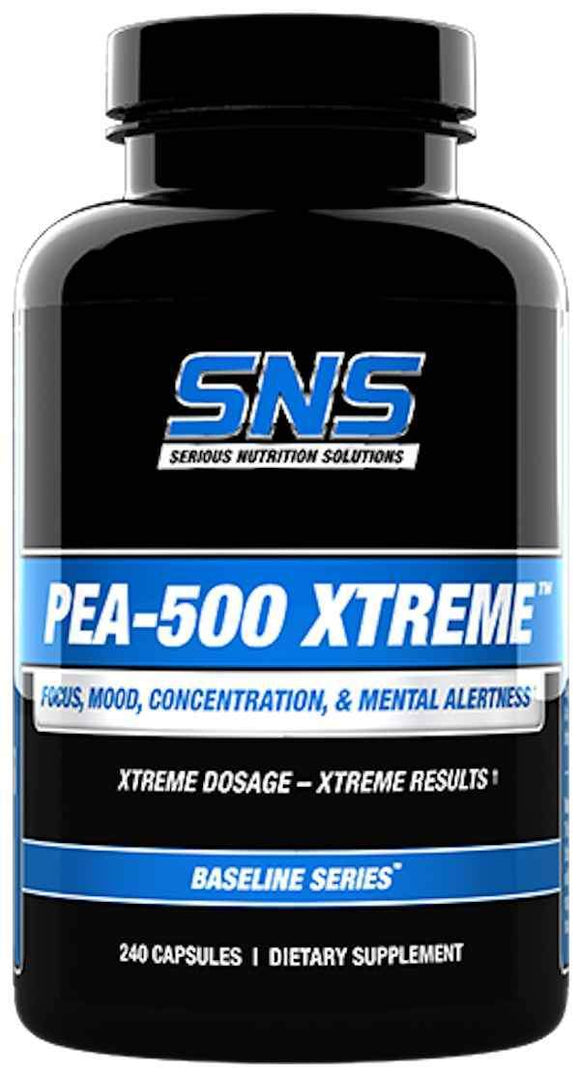 SNS Serious Nutrition Solutions PEA-500 Xtreme 240 caps|Focus|Mass For Life|