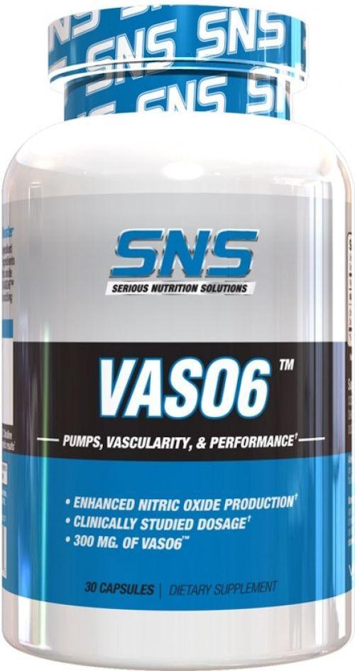 SNS Serious Nutrition Solutions Vaso6 Lean Muscles 30 caps.|Muscle Pumps|Mass For Life|