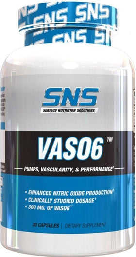 SNS Serious Nutrition Solutions Vaso6 Lean Muscles 30 caps.|Muscle Pumps|Mass For Life|