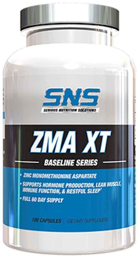 SNS Serious Nutrition Solutions ZMA XT 180 Capsules|Lean Muscle|Mass For Life|