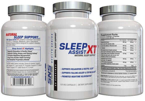 SNS Serious Nutrition Solutions Sleep Assist XT|Sleep Aid|Mass For Life|