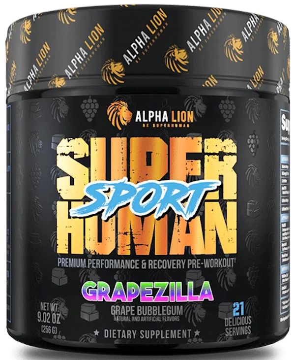 Alpha Lion SuperHuman Sport Recovery Pre-Workout hulk