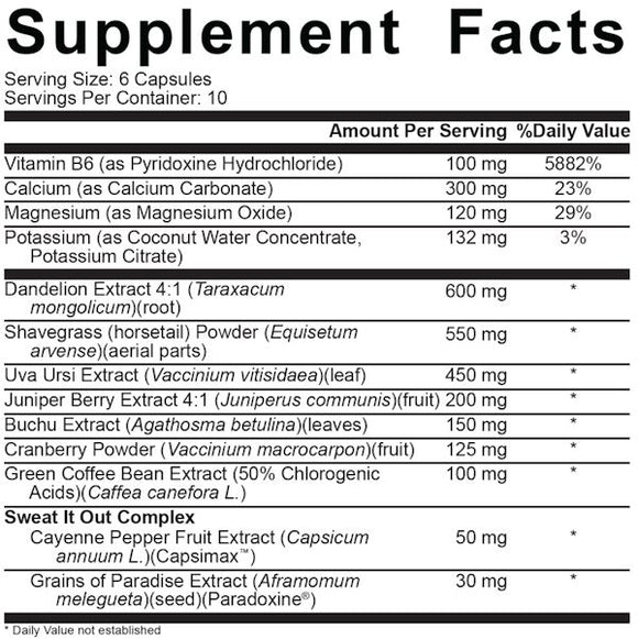 5% Nutrition Stage Ready Ultimate Diuretic 60 Capsules|Diuretics|Mass For Life|