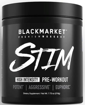 BlackMarket Labs Stim High Stim Pre-Workout|Beta Alanine|Mass For Life|