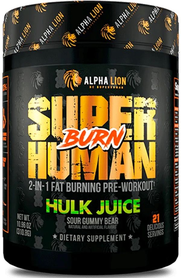Superhuman Burn Alpha Lion fat burner hulk 