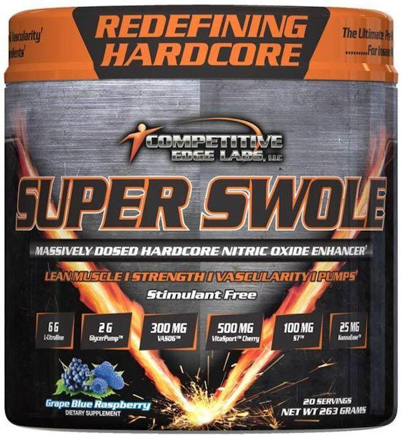 Competitive Edge Labs Super Swole Non-Stim Pre-Workout||Mass For Life|