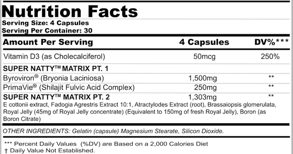 Black Magic Supply Super Natty Natural Gains 120 Caps|Muscle Growth|Mass For Life|