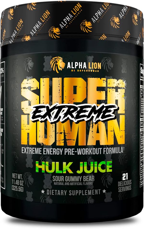 Super Human Extreme pre-workout Alpha Lion