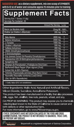 Symbiote Extreme NutriFitt fact