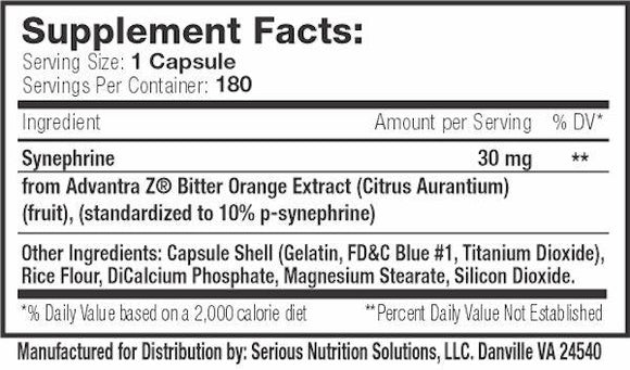SNS Serious Nutrition Solutions SYN-30|Appetite Control|Mass For Life|